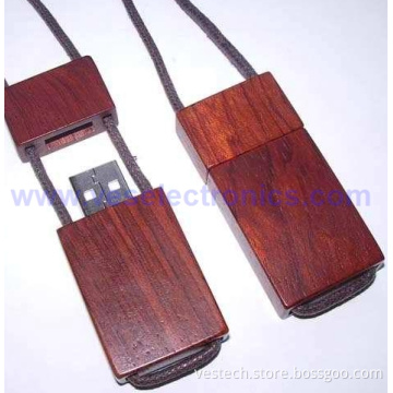 OEM Wooden Flashdrives with Lanyard